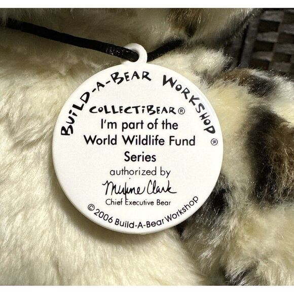 Build A Bear 2006 Snow Leopard 15" World Wildlife Fund WWF Stuffed Animal Plush - Picture 11 of 11